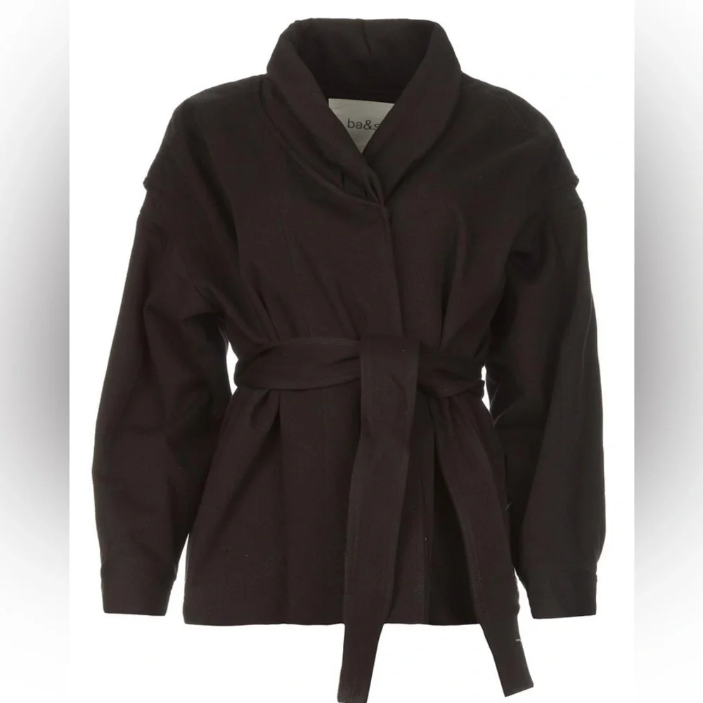 ba&sh Belted 100% Cotton Lost Jacket Size M - Picture 2 of 16